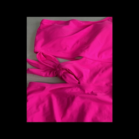 Pink one piece swimsuit. - Picture 9 of 9